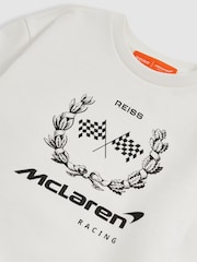 Reiss Mya McLaren F1 Team Laurel Print Sweatshirt - Imagen 6 de 7