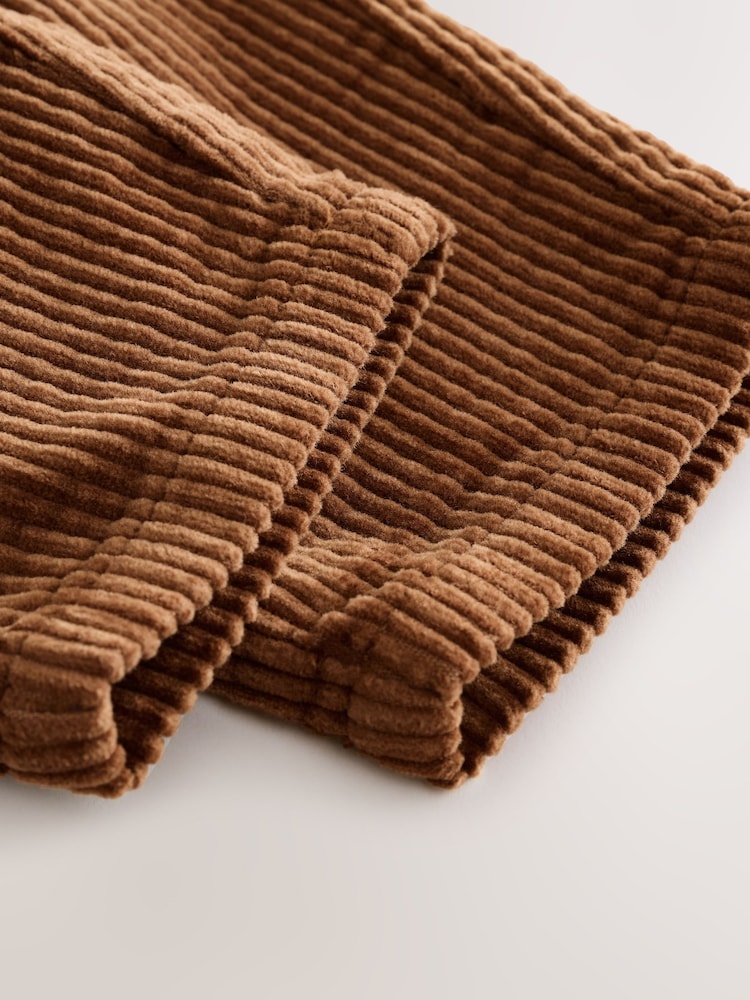 Tan Brown Textured Corduroy Pull On Trousers (3mths-7yrs) - Image 9 of 9