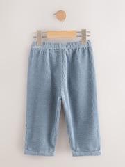 Light Blue Textured Corduroy Pull On Trousers (3mths-7yrs) - Image 6 of 8