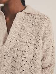 Reiss Hunter Reiss | Les 100 Ciels Bouclé Jumper - Bild 4 von 7