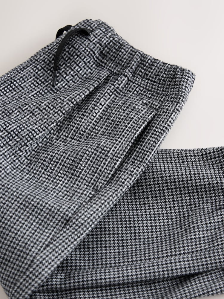 Black/White Grid Check - Pull On Smart Trousers (3mths-7yrs) - Bild 4 von 4
