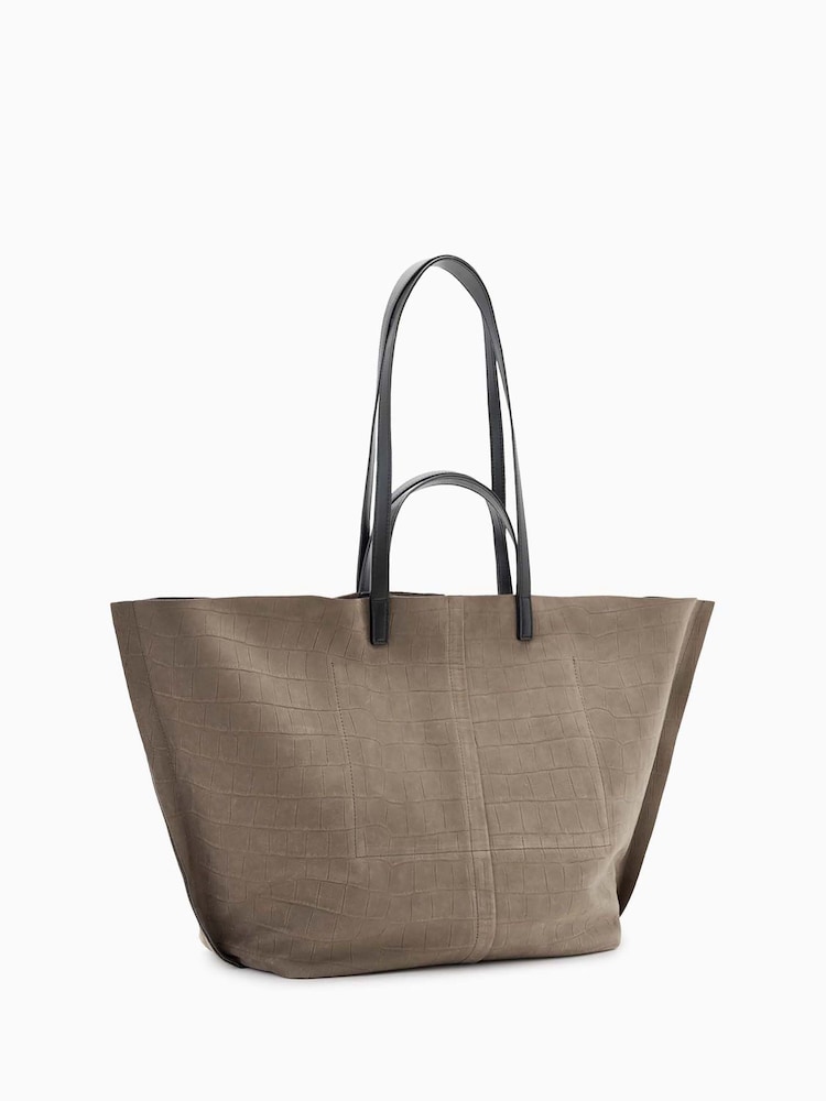 AllSaints Grey Phoenix E/W Tote - Image 2 of 5
