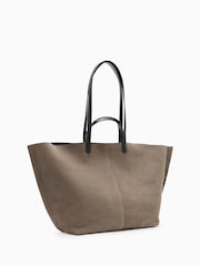 AllSaints Grey Phoenix E/W Tote - Image 5 of 5