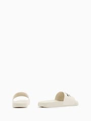 AllSaints White Underground Sliders - Image 4 of 4