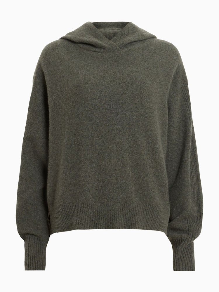 AllSaints Green Irina Hoodie - Image 7 of 7