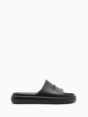 AllSaints Black Dune Sliders - Image 1 of 5
