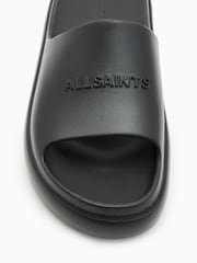 AllSaints Black Dune Sliders - Image 4 of 5