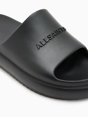 AllSaints Black Dune Sliders - Image 5 of 5