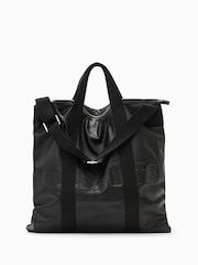 AllSaints Black Kei Backpack - Image 1 of 6