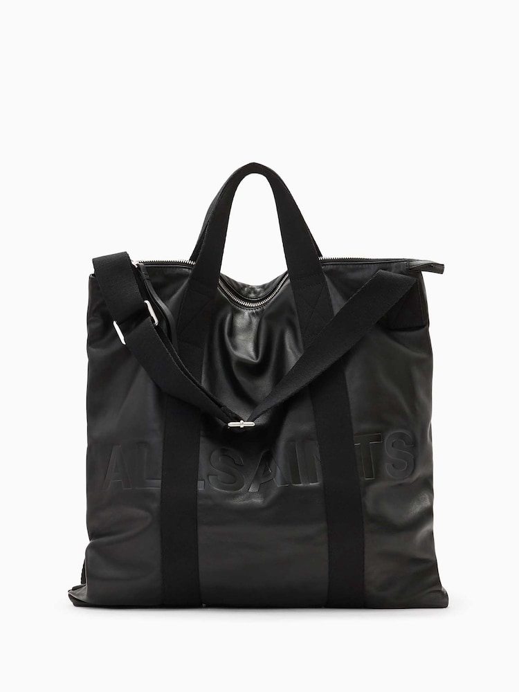 AllSaints Black Kei Backpack - Image 1 of 6