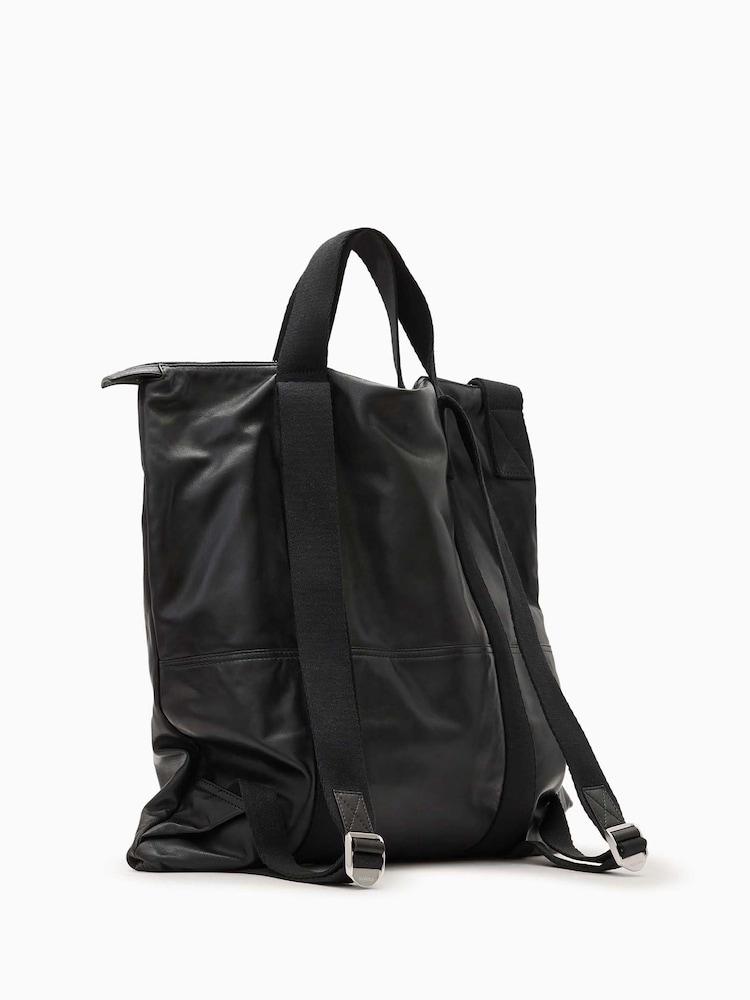 AllSaints Black Kei Backpack - Image 2 of 6