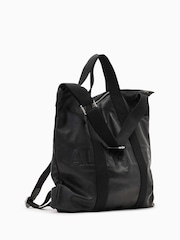 AllSaints Black Kei Backpack - Image 3 of 6