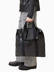 AllSaints Black Kei Backpack - Image 6 of 6