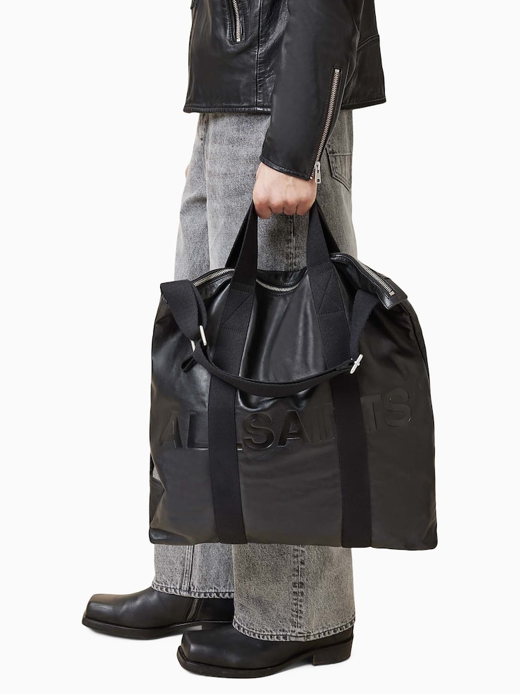 AllSaints Black Kei Backpack - Image 6 of 6