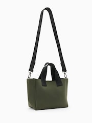 AllSaints Green Izzy Mini Tote Bag - Image 6 of 6