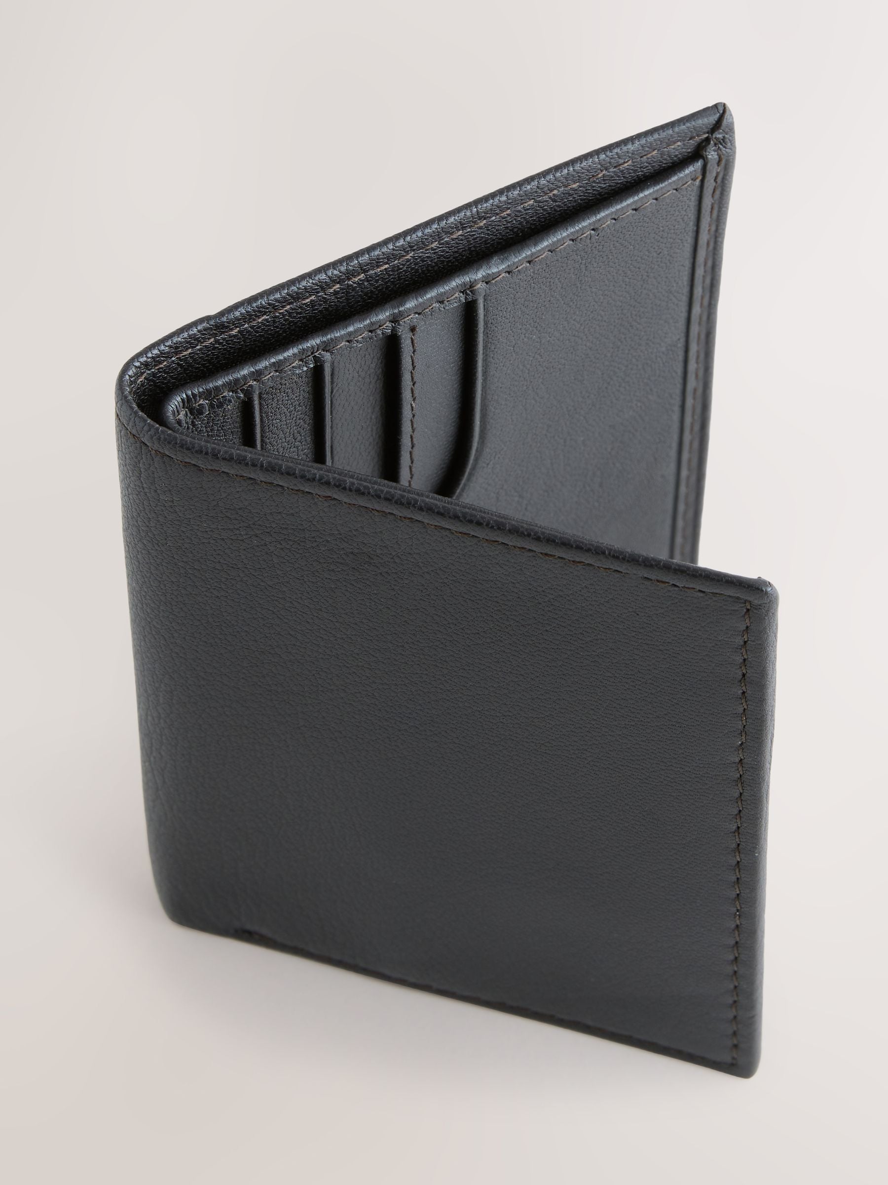 Buy Chocolate Brown Leather Mini Bifold Cardholder Wallet from the
