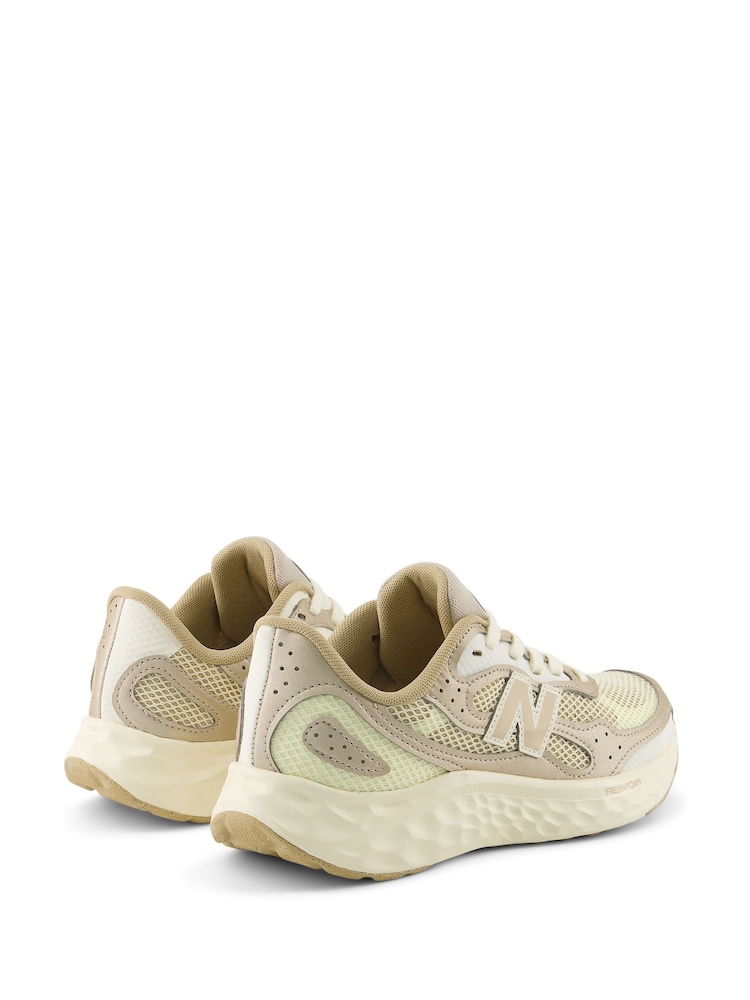 Buy New Balance Beige Womens Fresh Foam Arishi V4 Trainers from