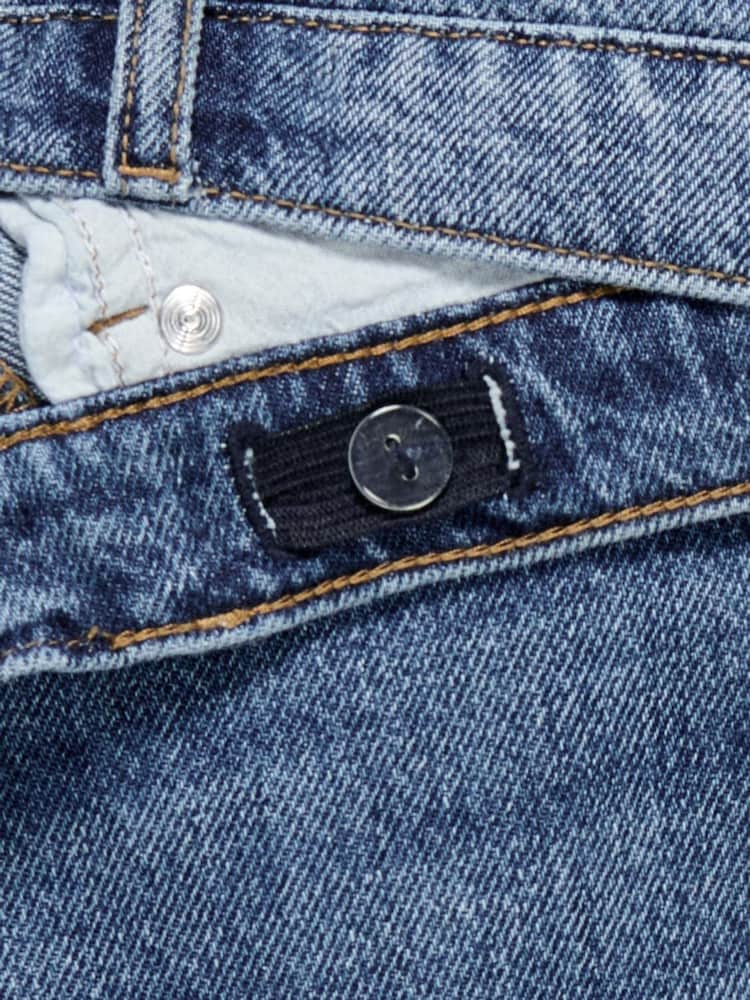 ONLY KIDS Blue Straight Leg Ripped Knee 100% Cotton Jeans - Image 4 of 4
