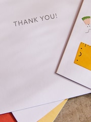 Set of 6 Yellow Thank You Teacher Cards - Image 4 of 5