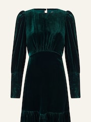 Aspiga Green Esmee Velvet Mini Dress - Image 7 of 7