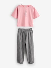Grey Pure Cotton Cheetah Print Pyjamas - Image 1 of 1