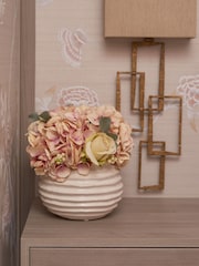 Sixty3 Styled White Ripple Vase - Image 1 of 7
