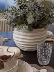 Sixty3 Styled White Ripple Vase - Image 2 of 7