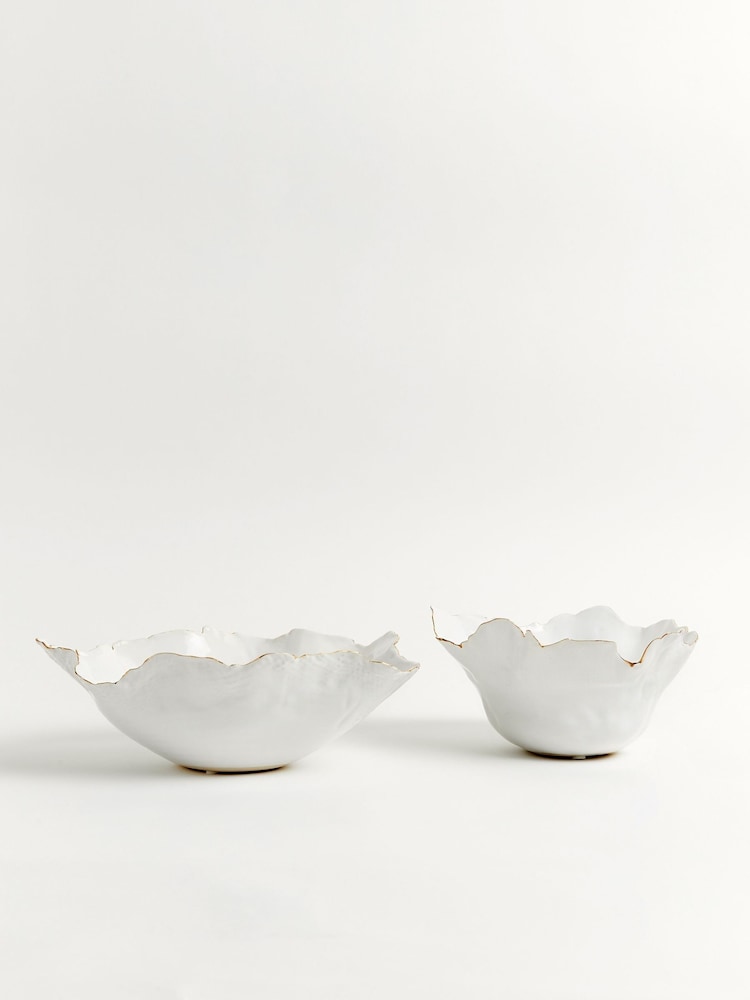 Sixty3 Styled White Estelle Bowl - Image 3 of 7
