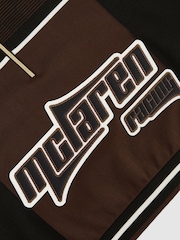 Reiss Chocolate Brown Ultra McLaren F1 Team Half-Zip Crop Top - Image 8 of 10