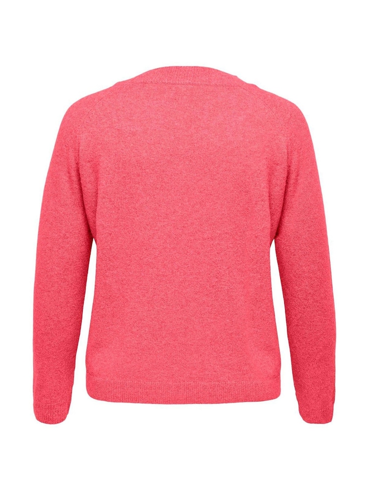 ONLY Curve Pink Long Sleeve Knitted Jumper - Image 2 of 2