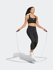 adidas Black Optime Essentials Stash 3/4 Leggings - Image 3 of 6