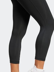 adidas Black Optime Essentials Stash 3/4 Leggings - Image 4 of 6