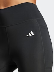 adidas Black Optime Essentials Stash 3/4 Leggings - Image 5 of 6