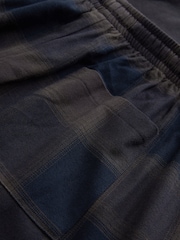 Brown Long Sleeve Crew Neck Check Woven Pyjamas Set - Image 5 of 5