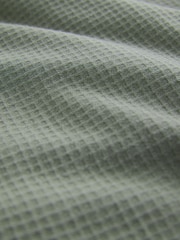 Sage Green Soft Waffle Pyjamas Hoodie Set - Image 11 of 11