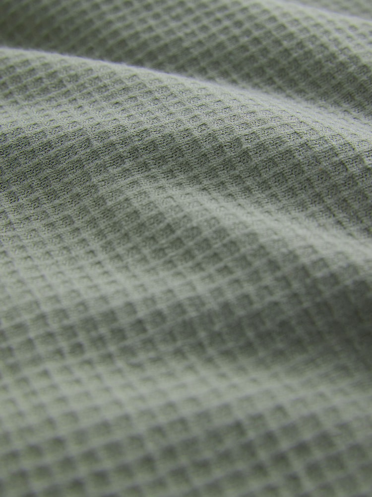 Sage Green Soft Waffle Pyjamas Hoodie Set - Image 11 of 11 Sage Green Soft Waffle Pyjamas Hoodie Set - Image 11 of 11
