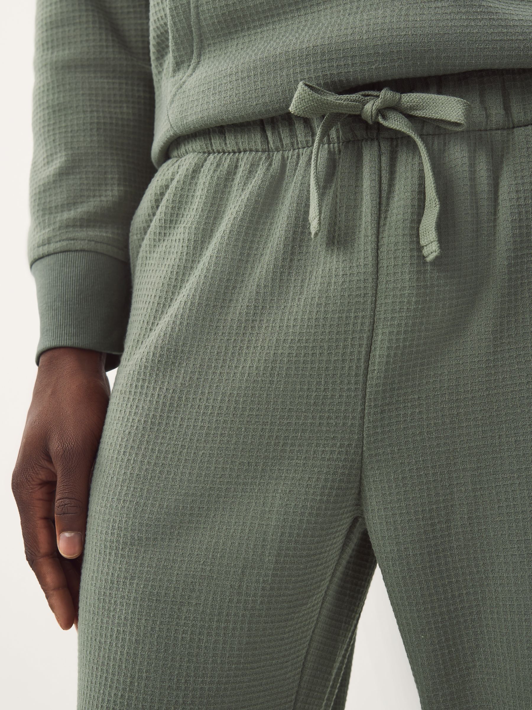 Ameri◆RECOVER WAFFLE PANTS、HOODIE set COOFANDY Men's Tracksuits 2 Pieces Waffle Hoodies Sweatsuit Sets