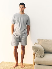 Black/Chocolate Brown/Grey Jersey Pyjamas Shorts Set 3 Pack - Image 13 of 13