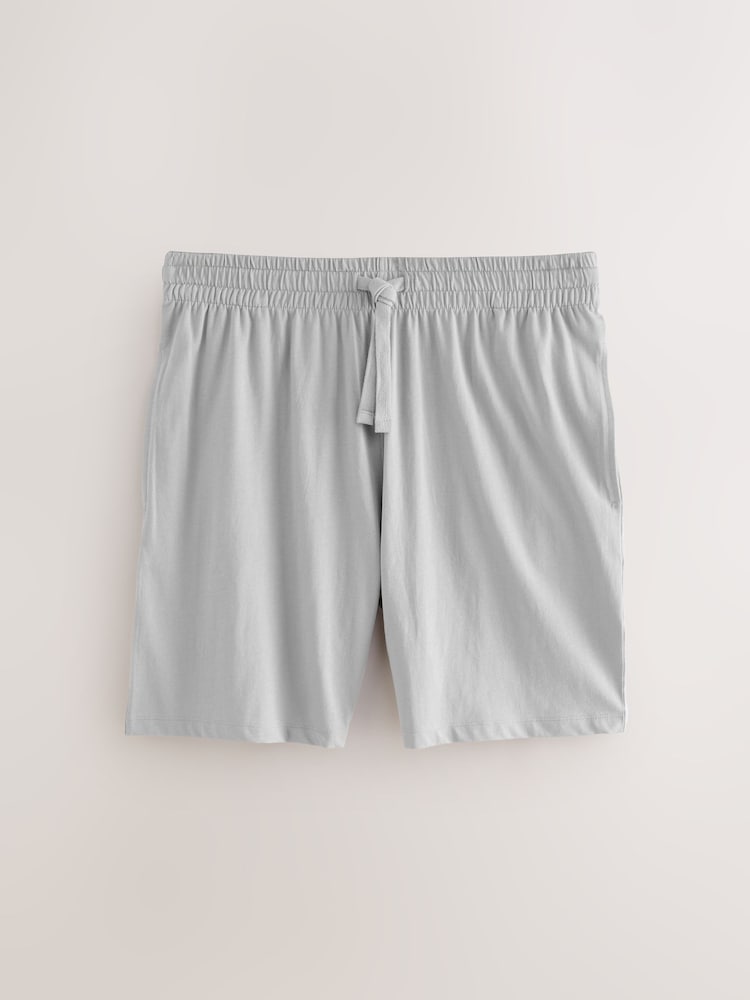 Black/Chocolate Brown/Grey Jersey Pyjamas Shorts Set 3 Pack - Image 3 of 13