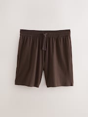 Black/Chocolate Brown/Grey Jersey Pyjamas Shorts Set 3 Pack - Image 5 of 13