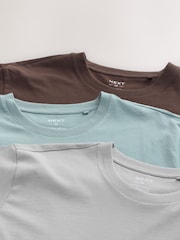 Black/Chocolate Brown/Grey Jersey Pyjamas Shorts Set 3 Pack - Image 9 of 13