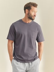 Lilac Purple/Grey Marl - Jersey Short Pyjamas Set - Imagen 2 de 14