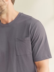 Lilac Purple/Grey Marl - Jersey Short Pyjamas Set - Imagen 4 de 14