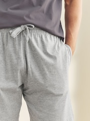 Lilac Purple/Grey Marl - Jersey Short Pyjamas Set - Imagen 6 de 14