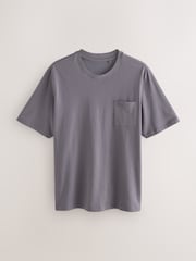 Lilac Purple/Grey Marl - Jersey Short Pyjamas Set - Imagen 8 de 14