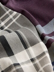 Plum Purple/ Neutral Check Jersey Pyjama Bottoms 2 Pack - Image 13 of 15