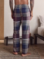 Plum Purple/ Neutral Check Jersey Pyjama Bottoms 2 Pack - Image 8 of 15