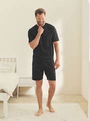 Negro - Jersey Short Pyjamas Set - Imagen 1 de 10