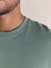 Sage Green / Neutral Stone Check Motionflex Cosy Short Sleeve Pyjamas Set - Image 10 of 16
