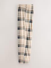 Kariert, neutral/schwarz - Kurzärmeliger Jersey-Pyjama - Bild 11 von 13